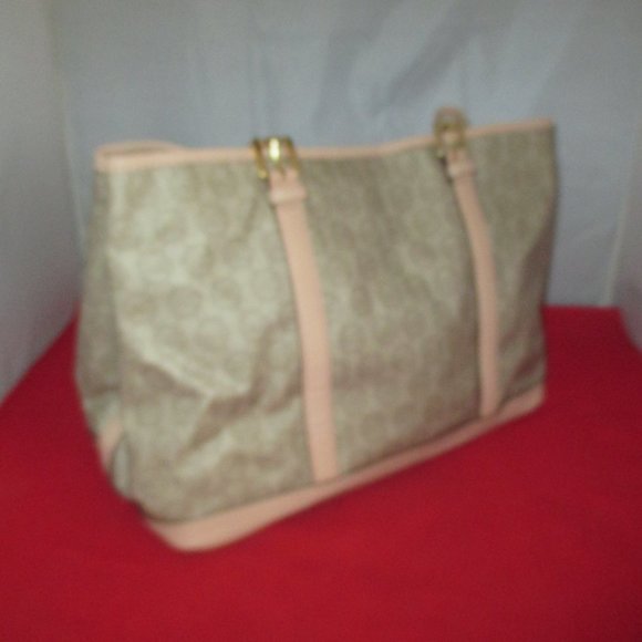 Michael Kors Jet Set PVC Signature Belted Tote - Picture 3 of 12